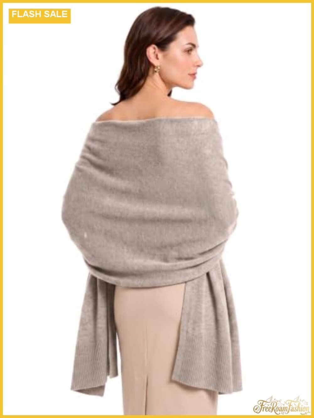 Women's Pashmina Shawl Wrap Knit Oversized Scarf for Weddings & Travel
